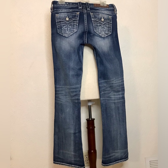 Rock Revival distressed boot cut jeans - Size 28 - Picture 5 of 8